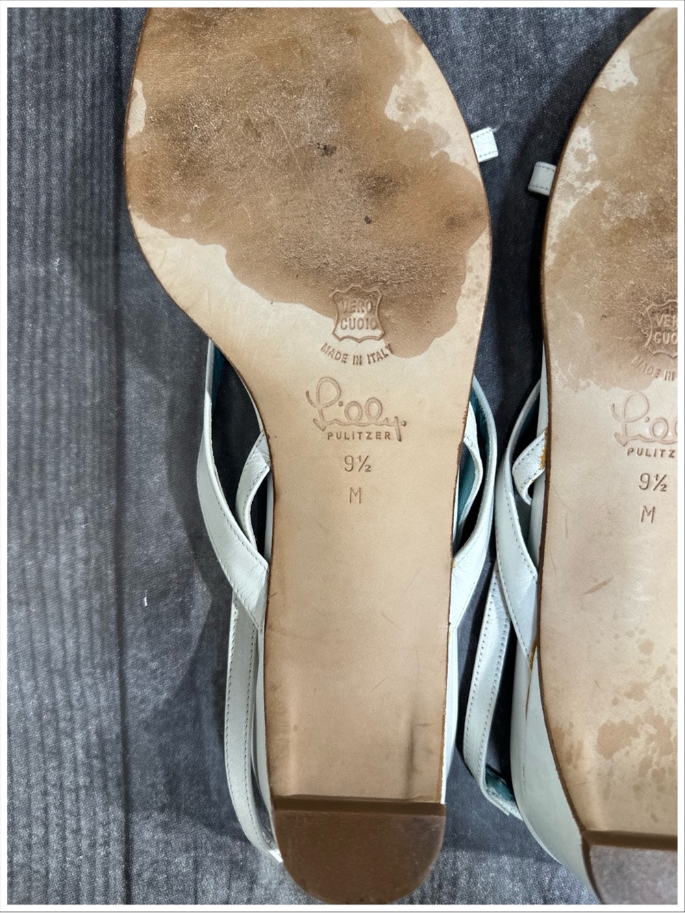 Vintage Lilly Pulitzer Kitten Heel Sandals [S4183] - Picture 11 of 11